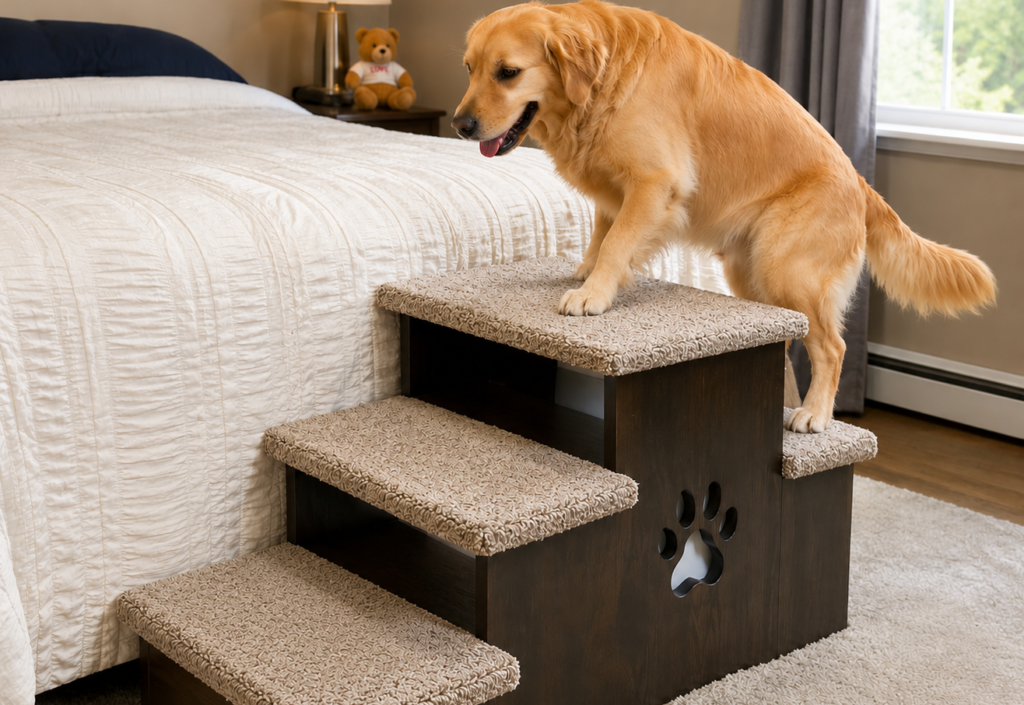 dog stairs for large dogs bedroom